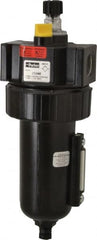 Parker - 1/2" NPT, 250 Max psi Standard Micro Mist Lubricator - Metal Bowl with Sight Glass, Zinc Body, 90 CFM, 175°F Max Temp, 3.24" Wide x 9.27" High - Makers Industrial Supply