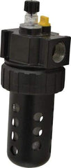 Parker - 3/4" NPT, 150 Max psi Standard Micro Mist Lubricator - Polycarbonate Bowl with Sight Glass, Zinc Body, 90 CFM, 125°F Max Temp, 3.24" Wide x 9.27" High - Makers Industrial Supply