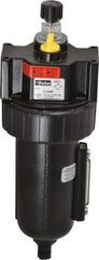 Parker - 3/4" NPT, 250 Max psi Standard Micro Mist Lubricator - Metal Bowl with Sight Glass, Zinc Body, 90 CFM, 175°F Max Temp, 3.24" Wide x 9.27" High - Makers Industrial Supply