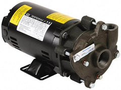 Pentair - ODP Motor, 208-230/460 Volt, 3 Phase, 1/2 HP, Cast Iron Straight Pump - 1-1/4 Inch Inlet, 1 Inch Outlet, 42 Max Head psi, Bronze Impeller, Cast Iron Shaft, Buna-N Seal, 42 Ft. Shut Off - Makers Industrial Supply