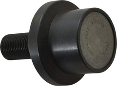 Accurate Bushing - 2" Roller Diam x 1-11/16" Width, 7/8" Stud Diam x 2" Length, Flanged Load Roller - Steel, 1-1/4" Thread Length, 7/8-14 Thread, 3,490 Lb Dynamic Cap, 2,000 Lb Static Cap - Makers Industrial Supply