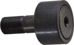 Made in USA - 1-1/2" Roller Diam x 7/8" Width, 5/8" Stud Diam x 1-1/2" Length, Stud Cam Follower - Steel, 3/4" Thread Length, 5/8-18 Thread, 3,872 Lb Dynamic Cap - Makers Industrial Supply