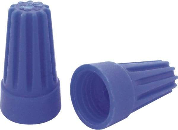 Ideal - 3, 20 to 3, 16 AWG, 300 Volt, Flame Retardant, Standard Twist on Wire Connector - Blue, 221°F - Makers Industrial Supply