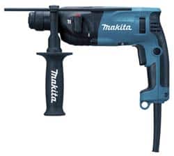 Makita - 110 Volt SDS Plus Chuck Electric Rotary Hammer - 0 to 5,000 BPM, 0 to 1,500 RPM, Reversible - Makers Industrial Supply