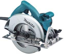 Makita - 15 Amps, 7-1/4" Blade Diam, 5,800 RPM, Electric Circular Saw - 120 Volts, 10' Cord Length, 5/8" Arbor Hole, Right Blade - Makers Industrial Supply