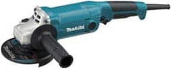 Makita - 5" Wheel Diam, 11,000 RPM, Corded Angle & Disc Grinder - 5/8-11 Spindle, 120 Volts, 10.5 Amps, Front Exhaust - Makers Industrial Supply