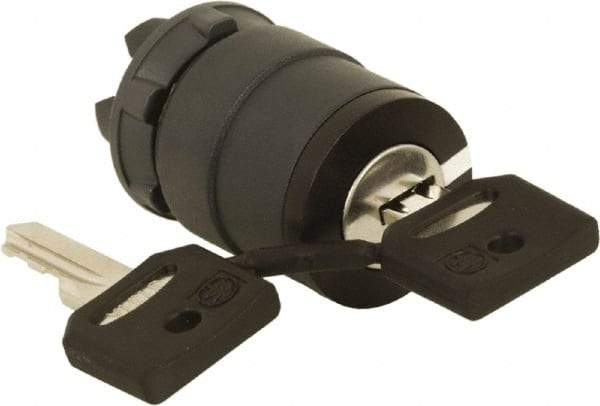 Schneider Electric - 22mm Mount Hole, 2 Position, Key Operated, Selector Switch Only - Black, Maintained (MA), Nonilluminated, Shock, Vibration and Water Resistant - Makers Industrial Supply