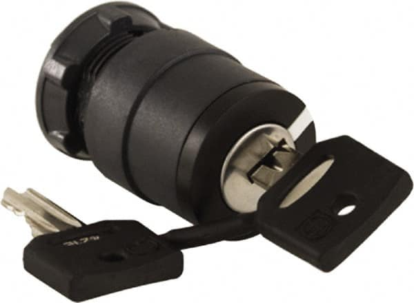 Schneider Electric - 22mm Mount Hole, 2 Position, Key Operated, Selector Switch Only - Black, Maintained (MA), Nonilluminated, Shock, Vibration and Water Resistant - Makers Industrial Supply