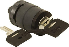 Schneider Electric - 22mm Mount Hole, 3 Position, Key Operated, Selector Switch Only - Black, Maintained (MA), Nonilluminated, Shock, Vibration and Water Resistant - Makers Industrial Supply