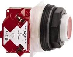 Schneider Electric - 30mm Mount Hole, Extended Straight, Pushbutton Switch with Contact Block - Octagon, Multicolor Pushbutton, Momentary (MO) - Makers Industrial Supply