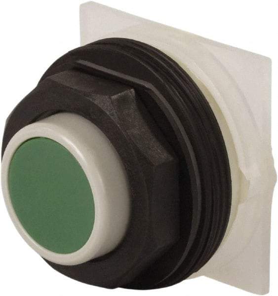 Schneider Electric - 30mm Mount Hole, Extended Straight, Pushbutton Switch Only - Green Pushbutton, Momentary (MO) - Makers Industrial Supply