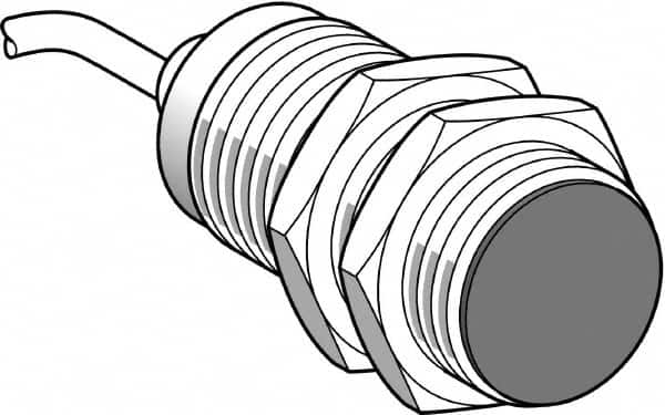 Telemecanique Sensors - PNP, 15mm Detection, Cylinder, Inductive Proximity Sensor - 3 Wires, IP65, IP67, 12 to 24 VDC, M30x1.5 Thread, 43mm Long - Makers Industrial Supply