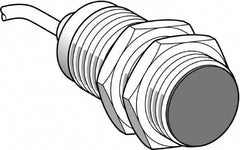 Telemecanique Sensors - NPN, PNP, NC, 15mm Detection, Cylinder, Inductive Proximity Sensor - 2 Wires, IP68, IP69, 12 to 24 VDC, M30x1.5 Thread, 43mm Long - Makers Industrial Supply