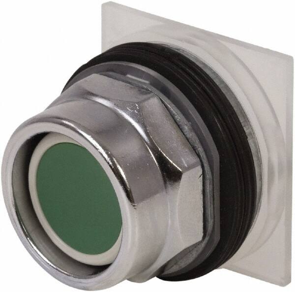 Schneider Electric - 30mm Mount Hole, Extended Straight, Pushbutton Switch Only - Green Pushbutton, Momentary (MO) - Makers Industrial Supply