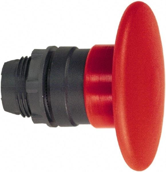 Schneider Electric - 22mm Mount Hole, Extended Mushroom Head, Pushbutton Switch Only - Round, Red Pushbutton, Nonilluminated, Momentary (MO) - Makers Industrial Supply