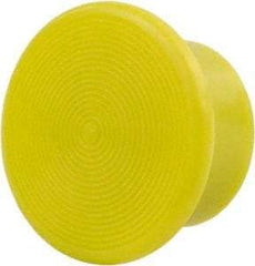 Schneider Electric - Extended Mushroom Head Pushbutton Switch Screw-On Knob - Yellow, Round Button - Makers Industrial Supply