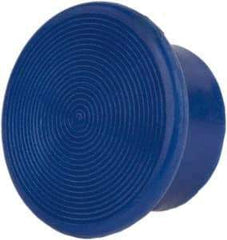 Schneider Electric - Extended Mushroom Head Pushbutton Switch Screw-On Knob - Blue, Round Button - Makers Industrial Supply