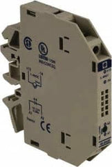 Schneider Electric - 17 Milliamp, NC Configuration, Interface Relay Module - DIN Rail Mount, 23 to 131°F, 120 to 127 Volt - Makers Industrial Supply