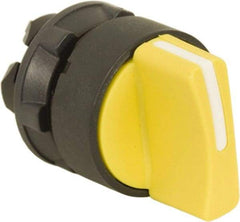 Schneider Electric - 22mm Mount Hole, 2 Position, Handle Operated, Selector Switch Only - Yellow, Maintained (MA), Nonilluminated, Shock, Vibration and Water Resistant - Makers Industrial Supply