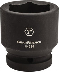 GearWrench - 1" Drive 3-1/4" Standard Impact Socket - 6 Points, 3-15/16" OAL - Makers Industrial Supply