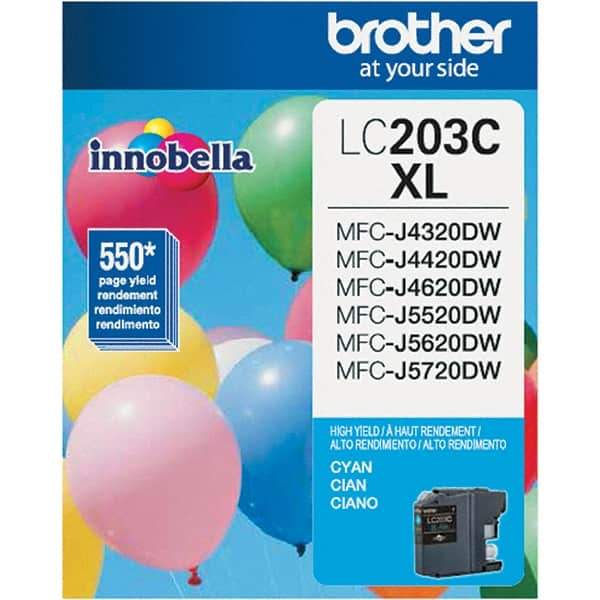 Brother - Cyan Ink Cartridge - Use with Brother MFC-J460DW, J480DW, J485DW, J680DW, J880DW, J885DW, J4320DW, J4420DW, J4620DW, J5520DW, J5620DW, J5720DW - Makers Industrial Supply