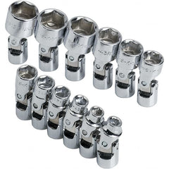 SK - 1/4" Drive Standard Socket Set - 5 to 15mm, Metric Measurement Standard - Makers Industrial Supply