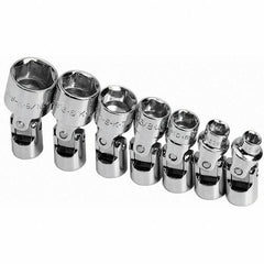 SK - 1/4" Drive Standard Socket Set - 3/16 to 9/16", Inch Measurement Standard - Makers Industrial Supply