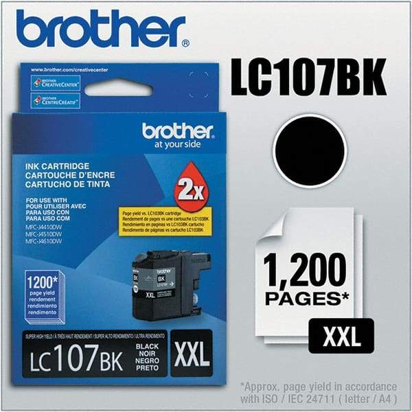 Brother - Black Ink Cartridge - Use with Brother MFC-J4310DW, J4410DW, J4510DW, J4610DW, J4710DW - Makers Industrial Supply