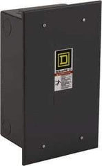 Square D - 1 NEMA Rated, 10 Pole, Electrically Held Lighting Contactor - 20 A (Tungsten), 30 A (Fluorescent), 110 VAC at 50 Hz, 120 VAC at 60 Hz, 10NO Contact Configuration - Makers Industrial Supply