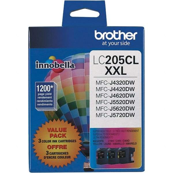 Brother - Cyan, Magenta & Yellow Ink Cartridge - Use with Brother MFC-J4320DW, J4420DW, J4620DW, J5520DW, J5620DW, J5720DW - Makers Industrial Supply