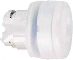 Schneider Electric - 22mm Mount Hole, Flush, Pushbutton Switch Only - Round, White Pushbutton, Nonilluminated, Momentary (MO) - Makers Industrial Supply