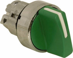 Schneider Electric - 22mm Mount Hole, 2 Position, Handle Operated, Selector Switch - Green, Maintained (MA), Nonilluminated, Shock, Vibration and Water Resistant - Makers Industrial Supply