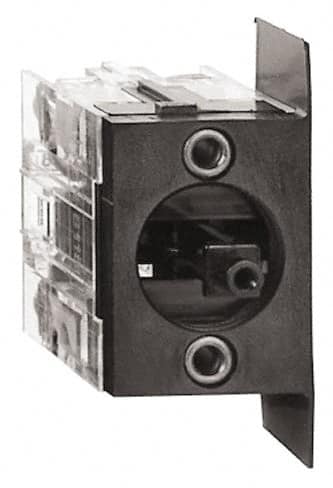 Schneider Electric - 2NO/NC, 3 Amp, Electrical Switch Contact Block - 240 VAC, Screw Terminal, For Use with XACB, XACM - Makers Industrial Supply