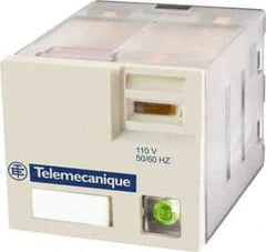 Schneider Electric - 3,750 VA Power Rating, Electromechanical Plug-in General Purpose Relay - 15 Amp at 250 VAC & 28 VDC, 3CO, 120 VAC - Makers Industrial Supply