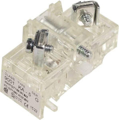 Schneider Electric - NC, 10 Amp, Electrical Switch Contact Block - 600 Volt, Screw and Solder Terminal, 1.18 Inch Hole, 30mm Hole - Makers Industrial Supply