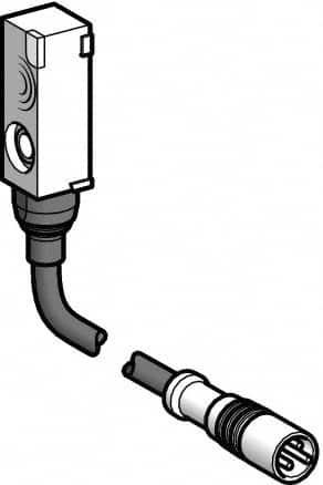 Telemecanique Sensors - PNP, NC, Flat, Inductive Proximity Sensor - 3 Wires, IP67, 12 to 24 VDC, 8mm Wide - Makers Industrial Supply