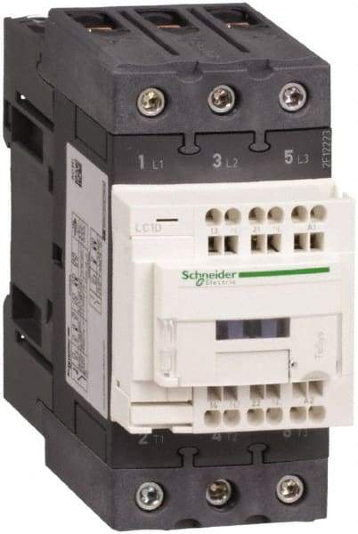 Schneider Electric - 3 Pole, 110 Coil VAC at 50/60 Hz, 65 Amp at 440 VAC, Nonreversible IEC Contactor - CCC, CSA, CSA C22.2 No. 14, EN/IEC 60947-4-1, EN/IEC 60947-5-1, GOST, RoHS Compliant, UL 508, UL Listed - Makers Industrial Supply