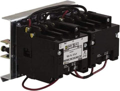 Square D - 4 Pole, 110 Coil VAC at 50 Hz and 120 Coil VAC at 60 Hz, 27 Amp NEMA Contactor - Open Enclosure, 50 Hz at 110 VAC and 60 Hz at 120 VAC - Makers Industrial Supply