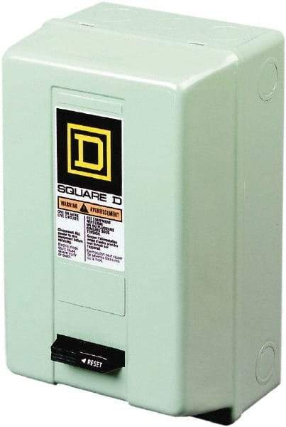 Square D - 3 Pole, 220 Coil VAC at 50 Hz, 240 Coil VAC at 60 Hz, 90 Amp NEMA Contactor - NEMA 1 Enclosure, 50 Hz at 220 VAC and 60 Hz at 240 VAC - Makers Industrial Supply