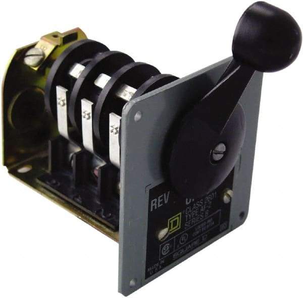 Square D - 250 VDC, 600 VAC Input Volt, Reversing, Drum Switch - CSA, RoHS Compliant, UL Listed - Makers Industrial Supply