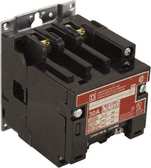 Square D - No Enclosure, 2 Pole, Electrically Held Lighting Contactor - 30 A (Tungsten), 208 VAC at 60 Hz - Makers Industrial Supply