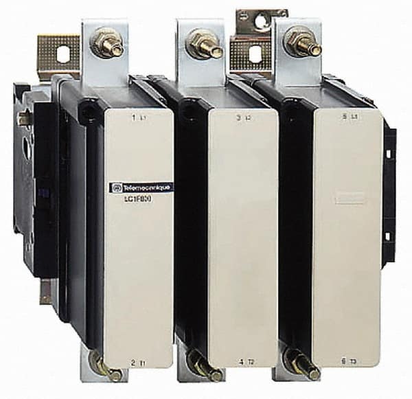 Schneider Electric - 3 Pole, 1,000 Amp at 440 VAC and 800 Amp at 440 VAC, Nonreversible IEC Contactor - CSA, EN/IEC 60947-1, EN/IEC 60947-4-1, GL, JEM 1038, LROS, RoHS Compliant, UL Listed - Makers Industrial Supply