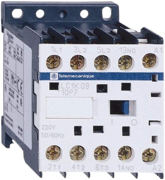 Schneider Electric - 3 Pole, 230 Coil VAC at 50/60 Hz, 16 Amp at 690 VAC, 20 Amp at 440 VAC and 9 Amp at 440 VAC, IEC Contactor - CSA, RoHS Compliant, UL Listed - Makers Industrial Supply