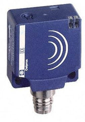 Telemecanique Sensors - NPN, NC, 10 to 15mm Detection, Flat, Inductive Proximity Sensor - 3 Wires, IP67, 12 to 24 VDC, 26mm Wide - Makers Industrial Supply