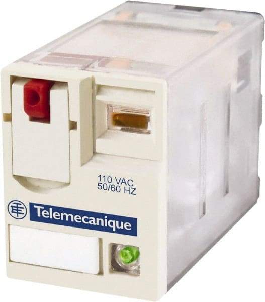 Schneider Electric - 3,750 VA Power Rating, Electromechanical Plug-in General Purpose Relay - 15 Amp at 250 VAC & 28 VDC, 2CO, 12 VDC - Makers Industrial Supply