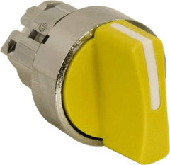 Schneider Electric - 22mm Mount Hole, 2 Position, Handle Operated, Selector Switch - Yellow, Maintained (MA), Nonilluminated, Shock, Vibration and Water Resistant - Makers Industrial Supply