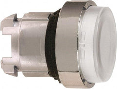 Schneider Electric - 22mm Mount Hole, Extended Straight, Pushbutton Switch Only - Round, Clear Pushbutton, Nonilluminated, Momentary (MO) - Makers Industrial Supply