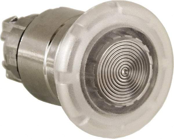 Schneider Electric - 22mm Mount Hole, Extended Mushroom Head, Pushbutton Switch Only - Round, White Pushbutton, Nonilluminated, Momentary (MO) - Makers Industrial Supply