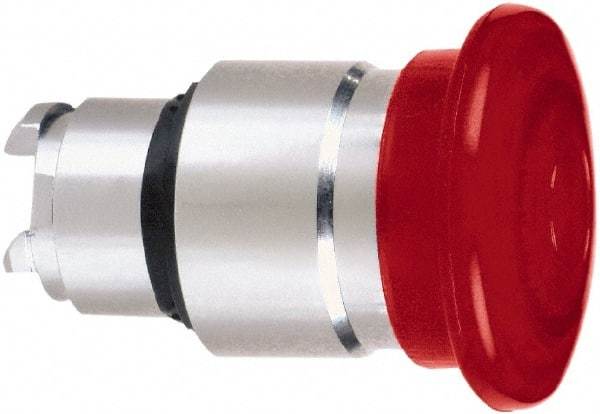 Schneider Electric - 22mm Mount Hole, Extended Mushroom Head, Pushbutton Switch Only - Round, Red Pushbutton, Nonilluminated, Momentary (MO) - Makers Industrial Supply