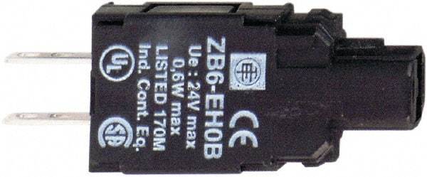 Schneider Electric - 120 VAC LED & Neon Indicating Light - Quick Connect Connector, Shock Resistant, Vibration Resistant - Makers Industrial Supply